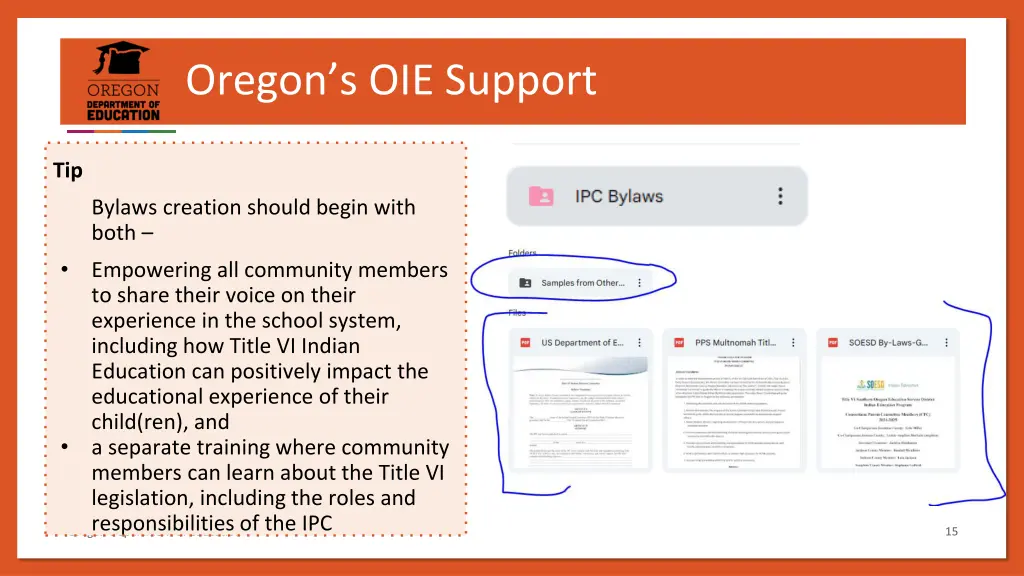 oregon s oie support