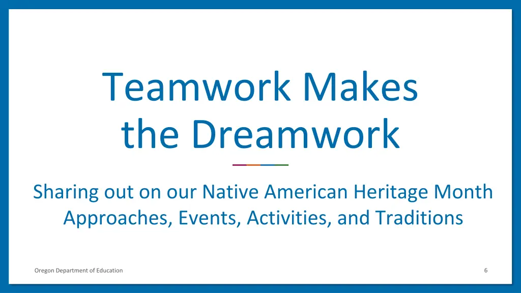 teamwork makes the dreamwork