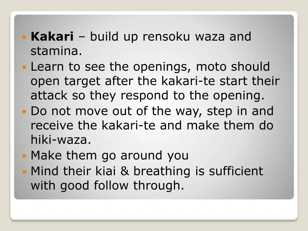 kakari build up rensoku waza and stamina learn