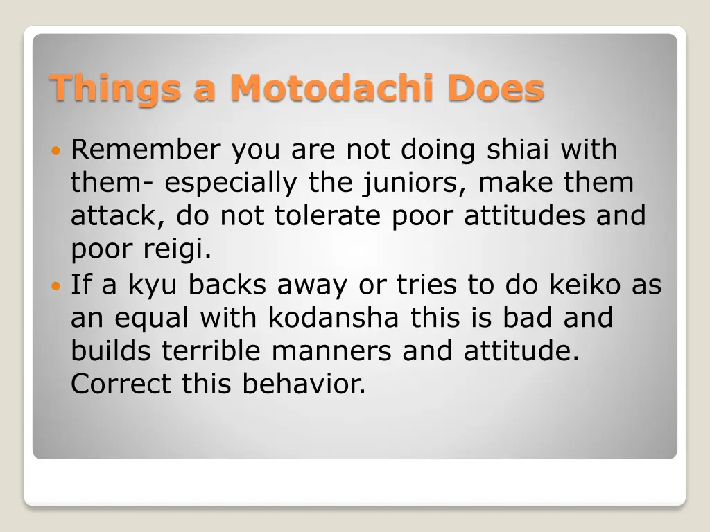 things a motodachi does 1