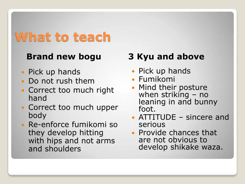 what to teach 1