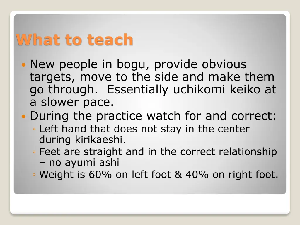 what to teach