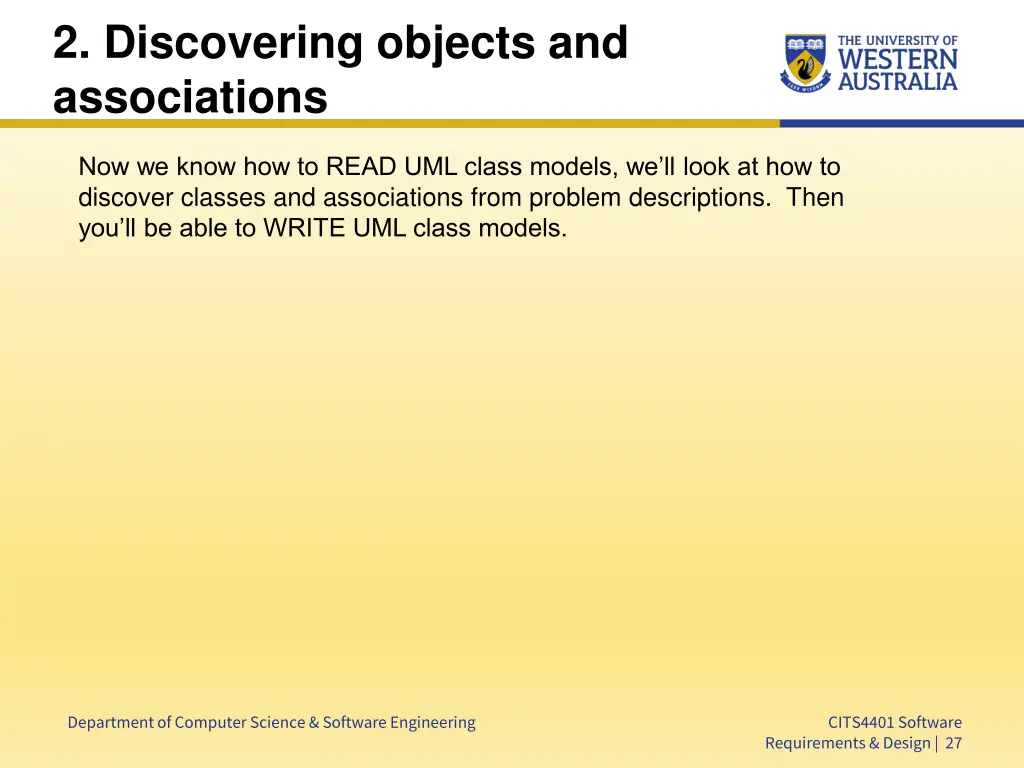 2 discovering objects and associations