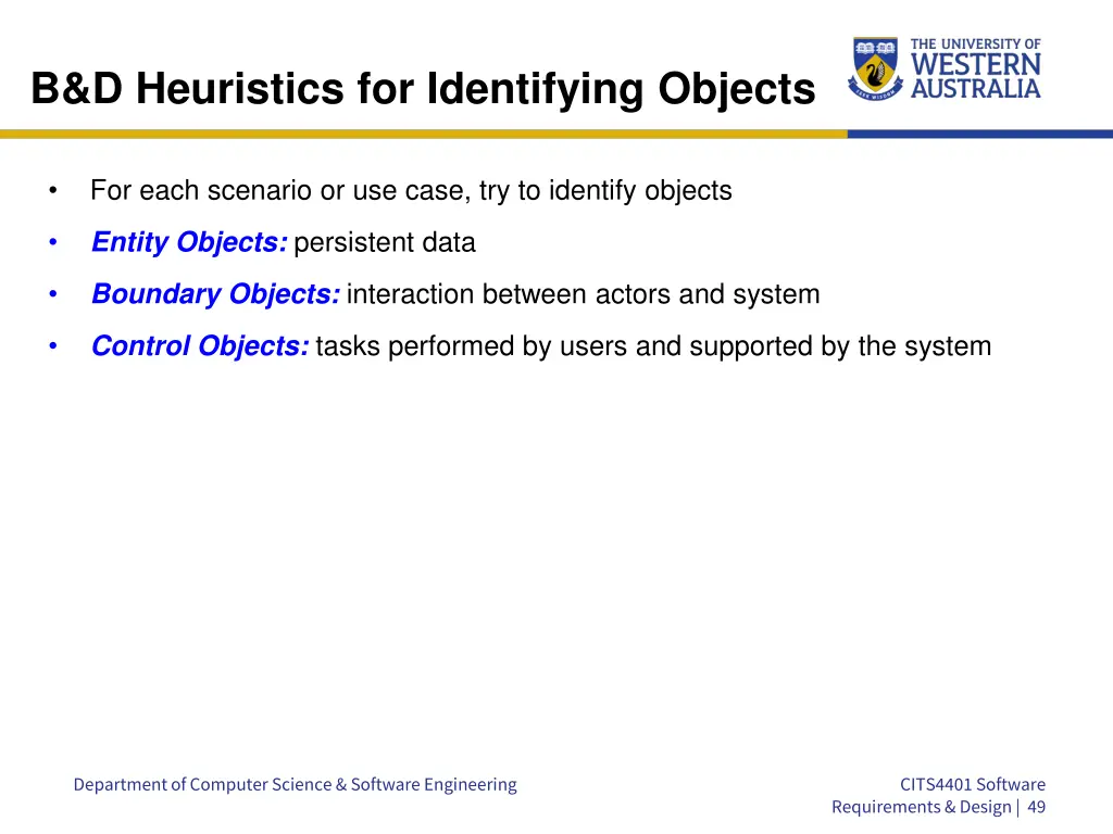 b d heuristics for identifying objects