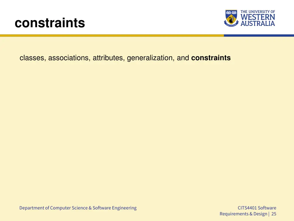 constraints