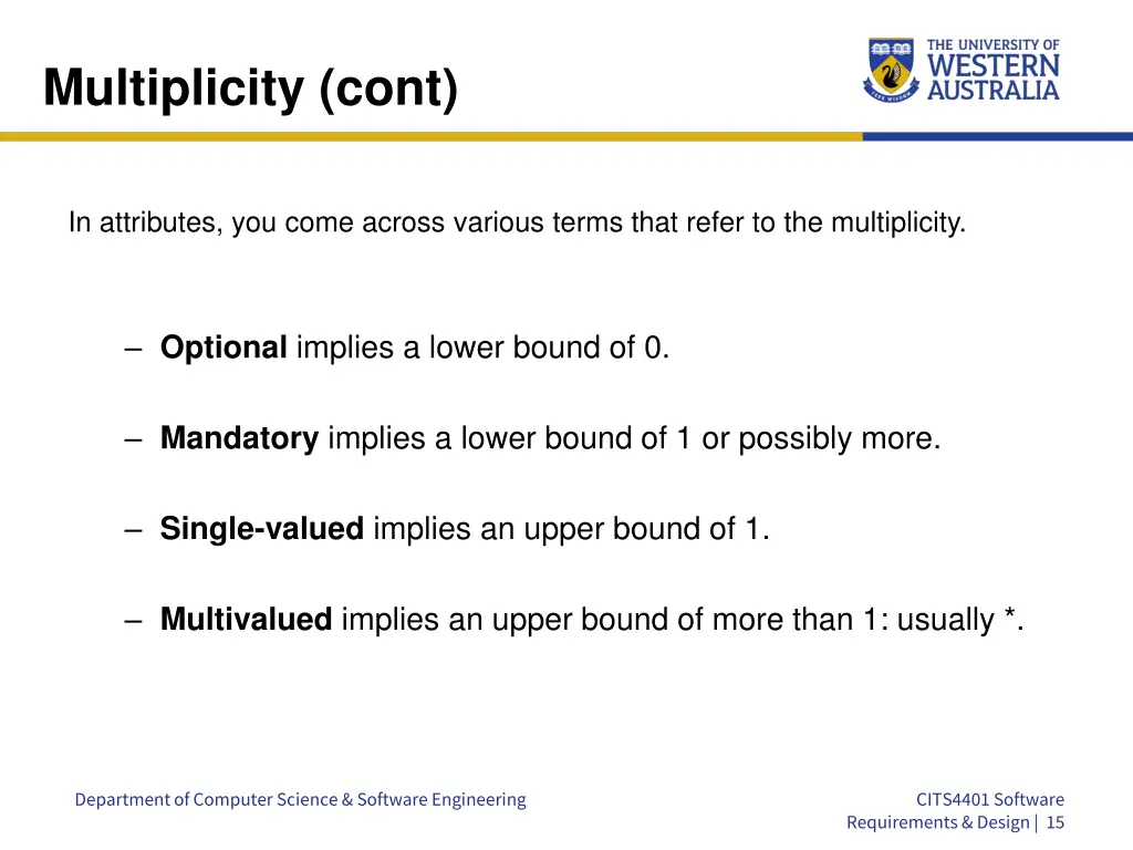 multiplicity cont 1