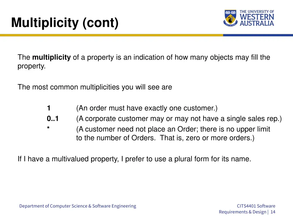 multiplicity cont