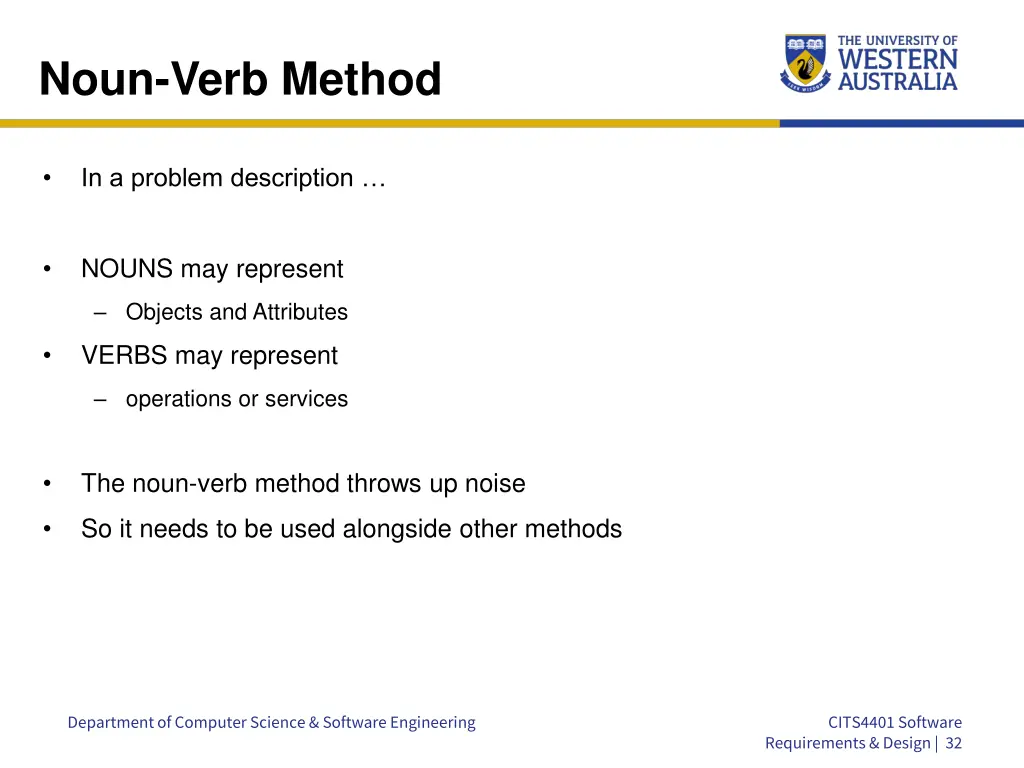 noun verb method