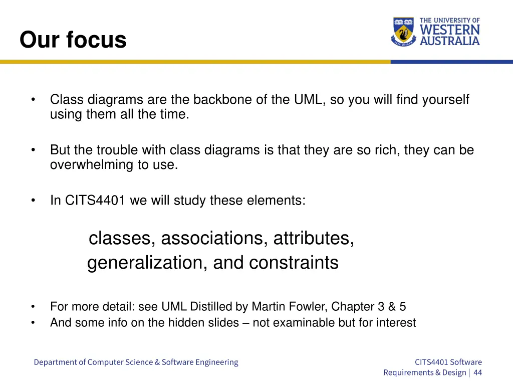 our focus