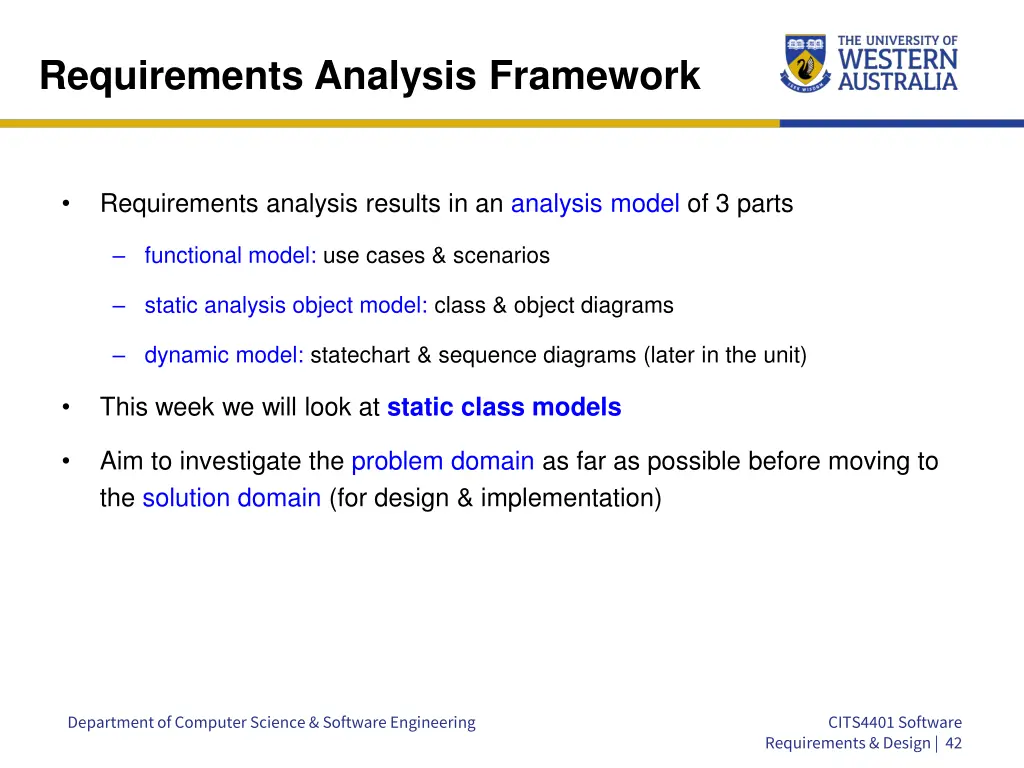 requirements analysis framework