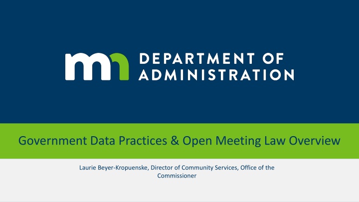 government data practices open meeting