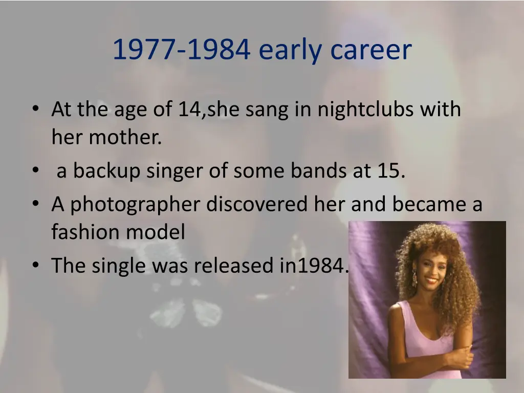 1977 1984 early career
