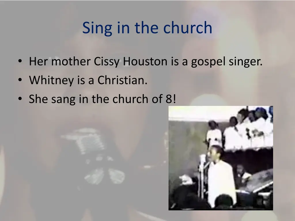 sing in the church