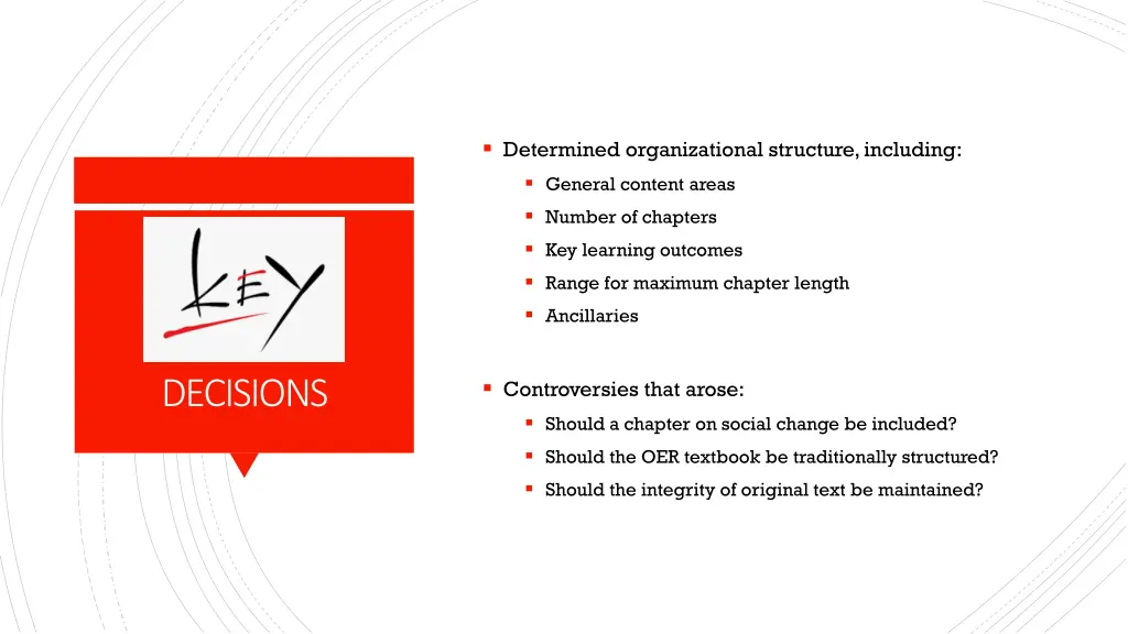 determined organizational structure including
