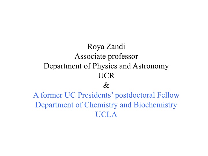 roya zandi associate professor department