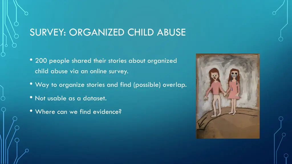 survey organized child abuse