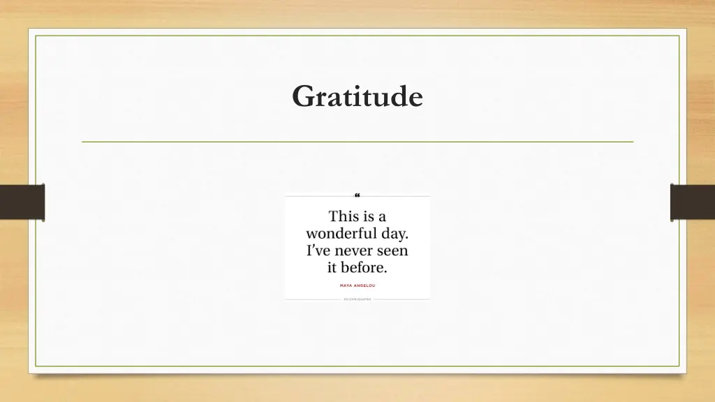 gratitude