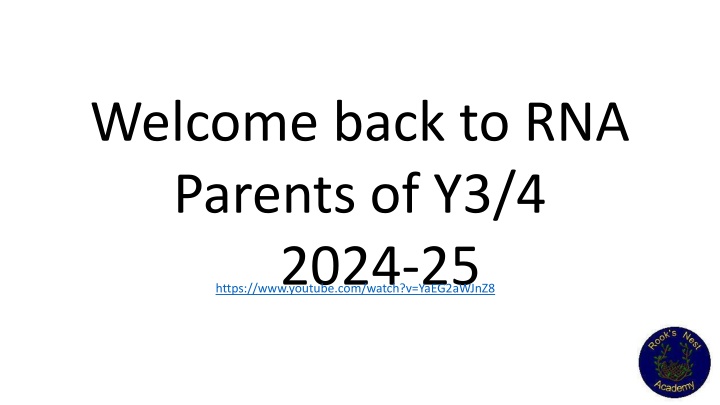 welcome back to rna parents of y3 4 2024 25 https