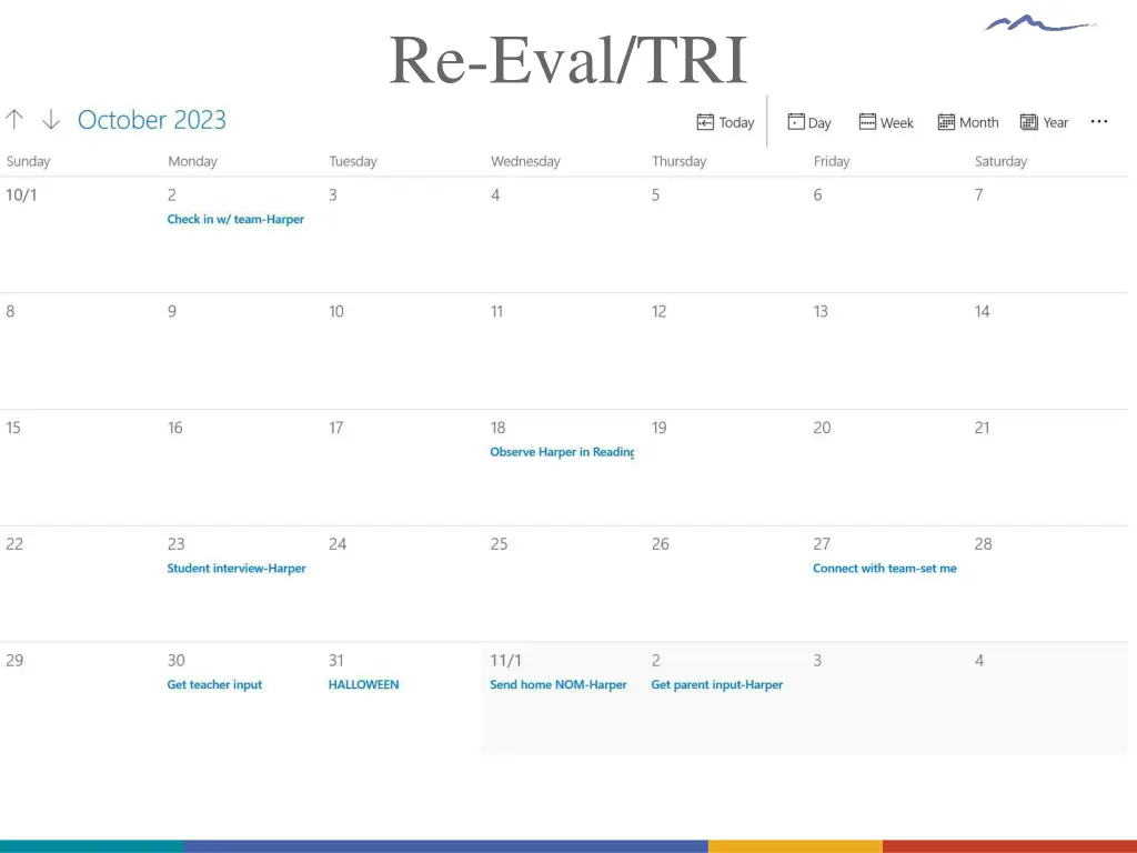 re eval tri 1