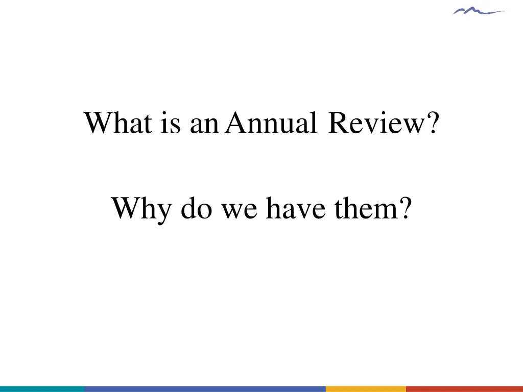 what is anannual review