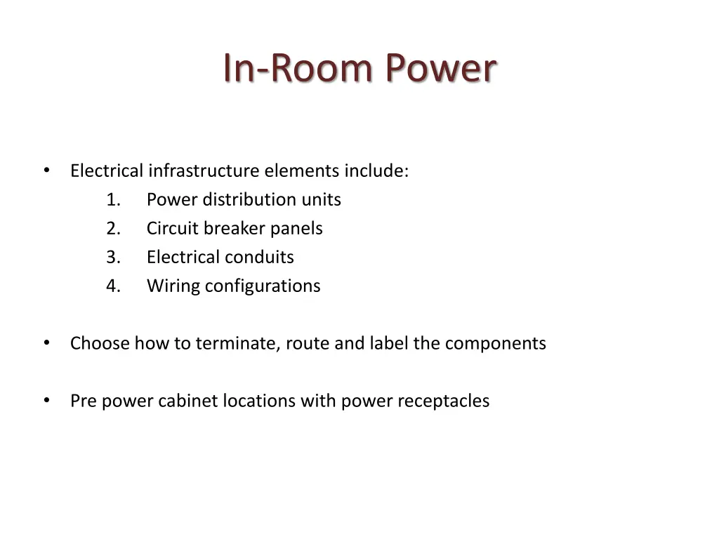 in room power