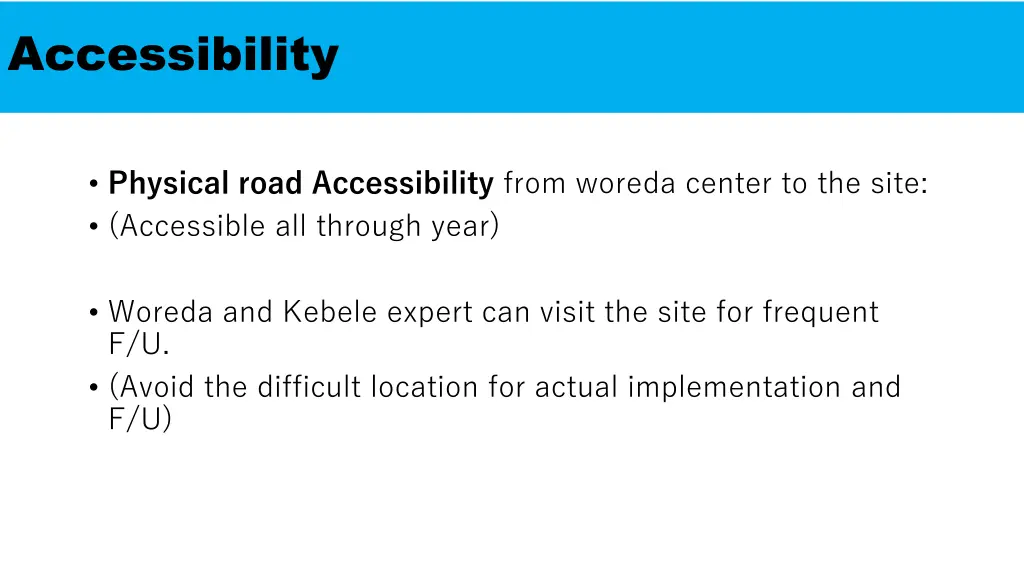 accessibility