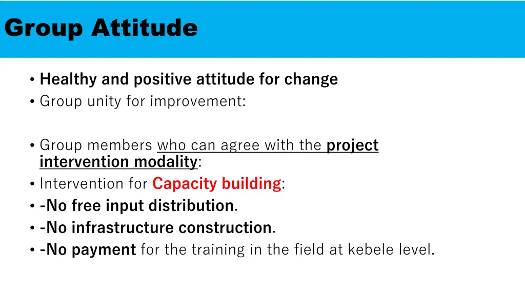 group attitude