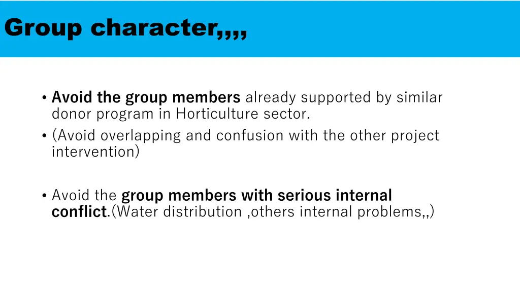 group character