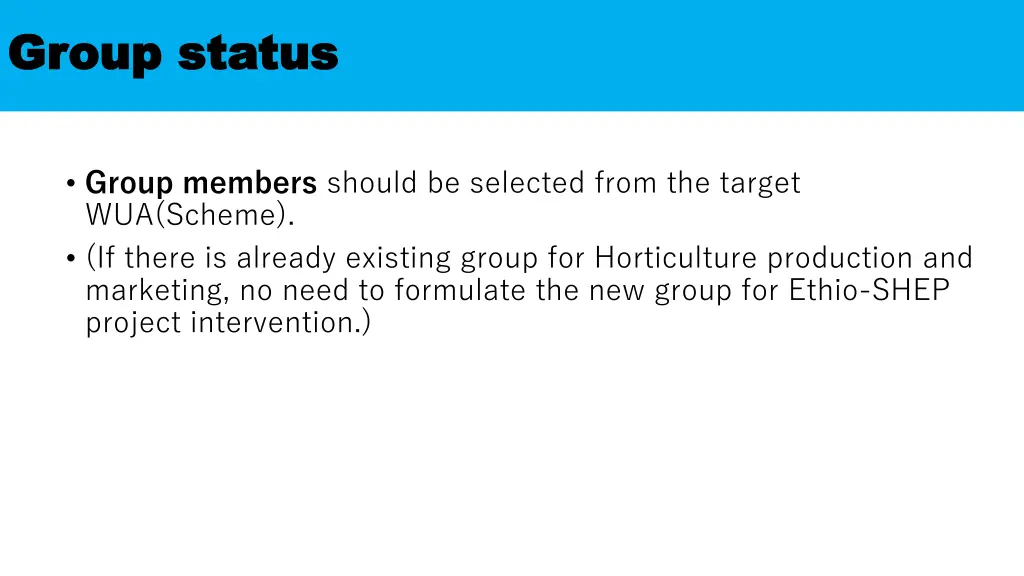 group group status
