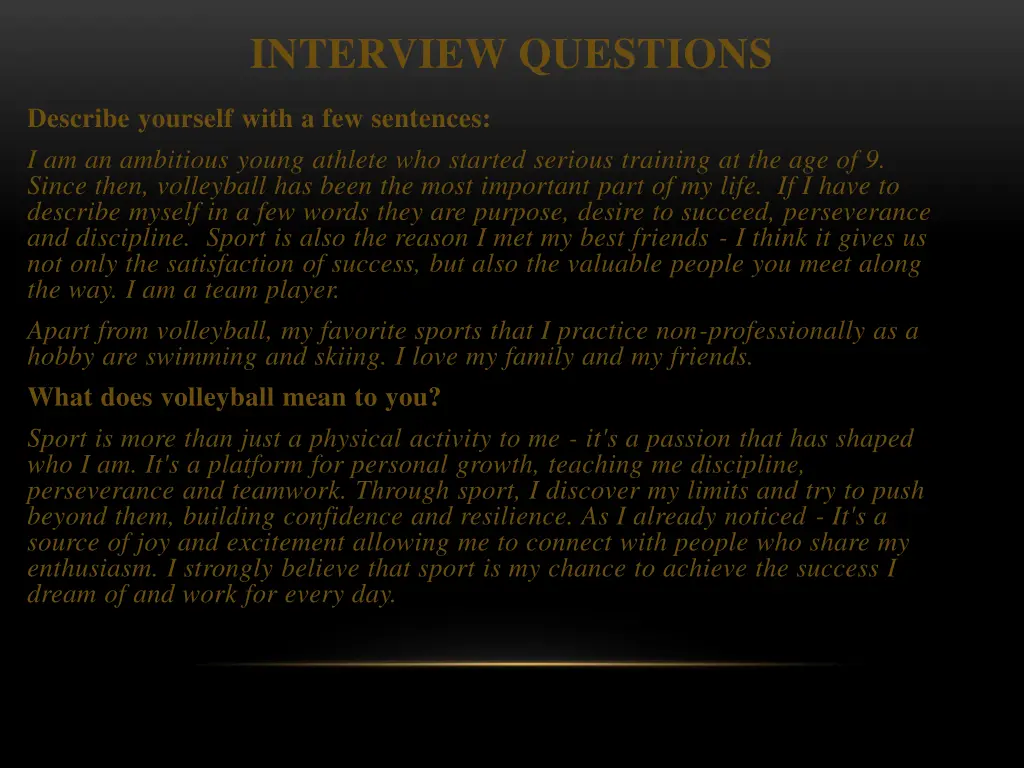 interview questions