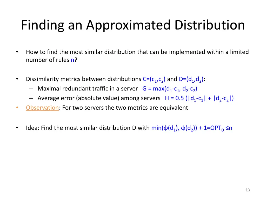 finding an approximated distribution