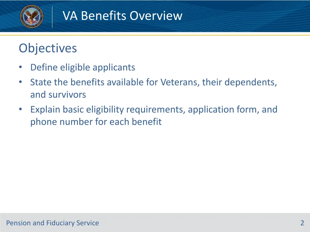 va benefits overview 1