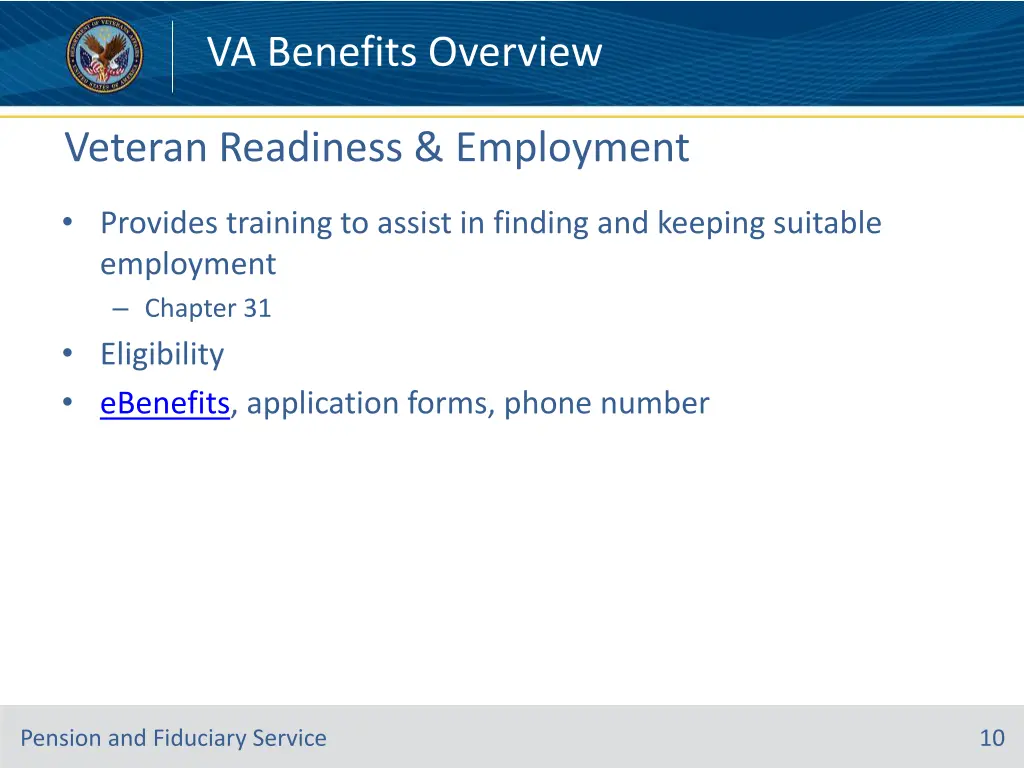 va benefits overview 9