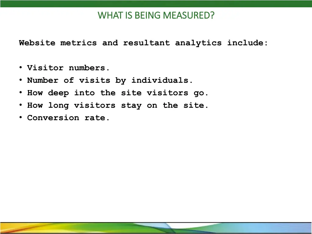 what is being measured what is being measured