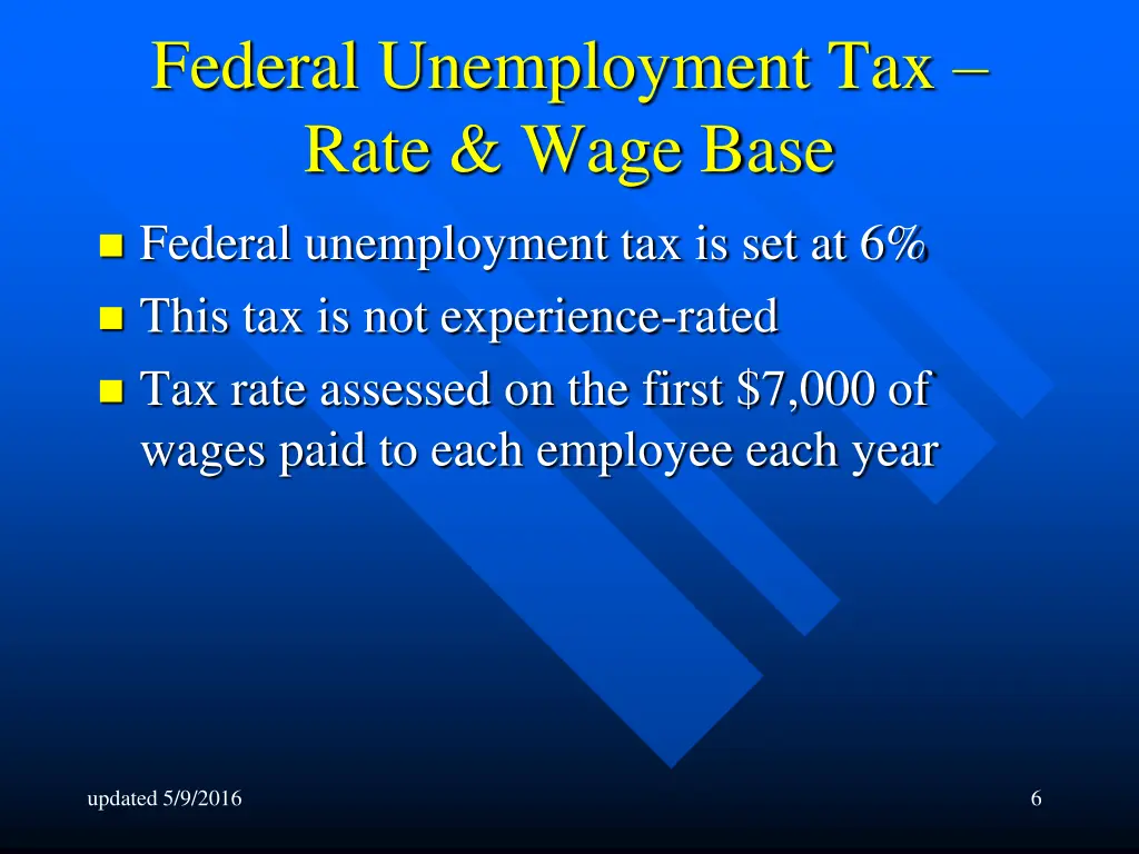 federal unemployment tax rate wage base