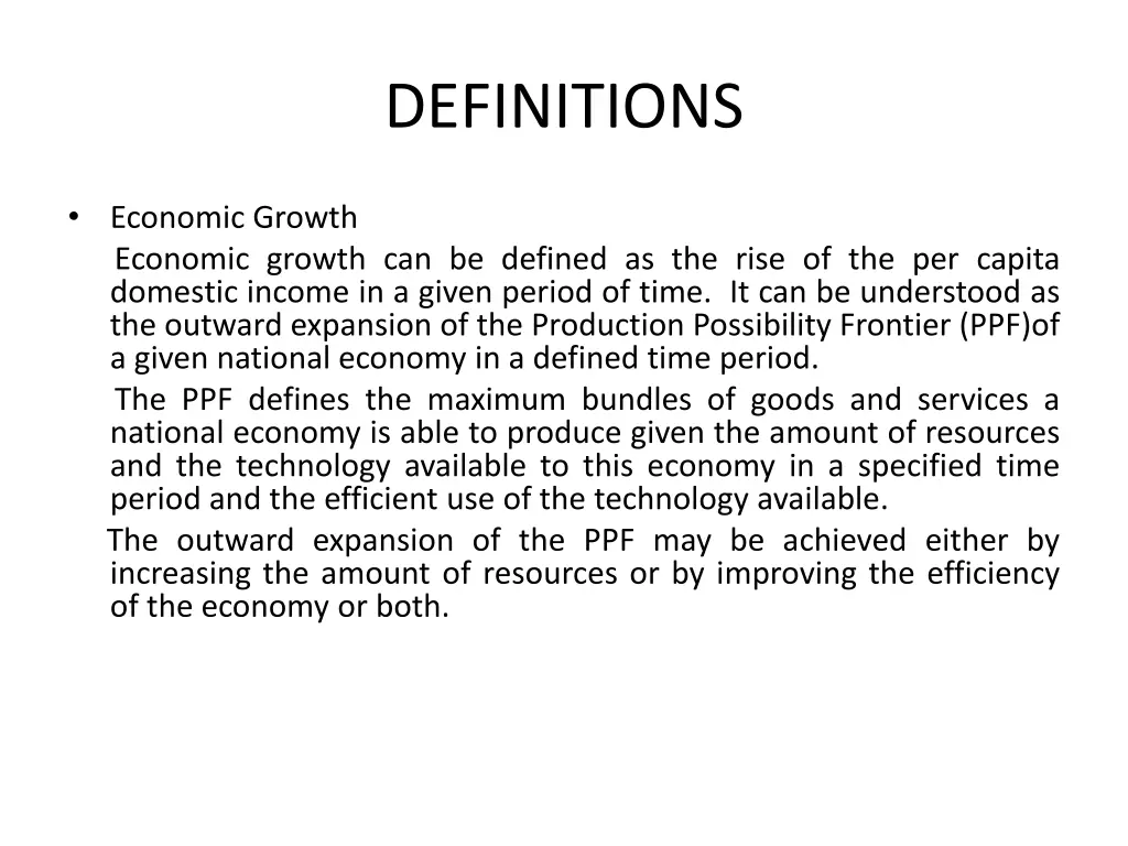 definitions