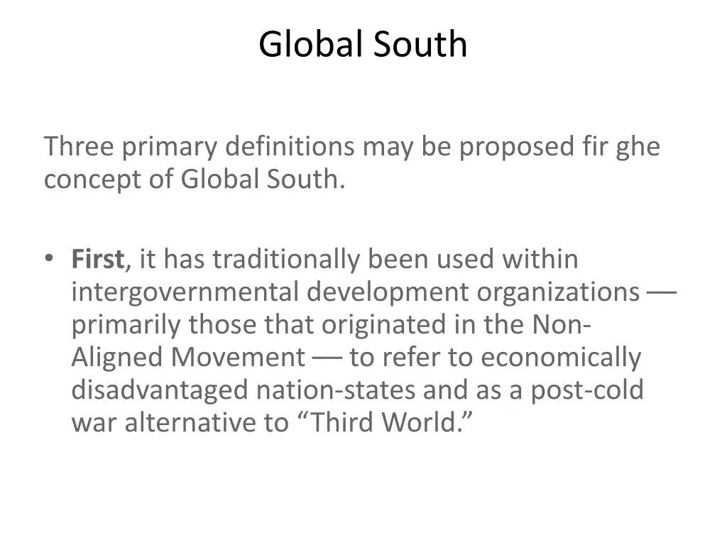 global south