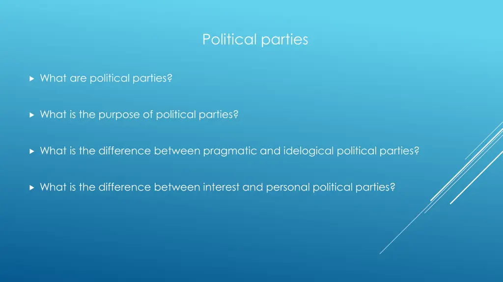 political parties