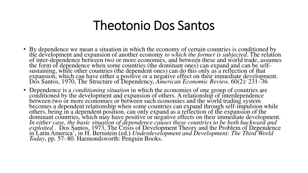 theotonio dos santos theotonio dos santos