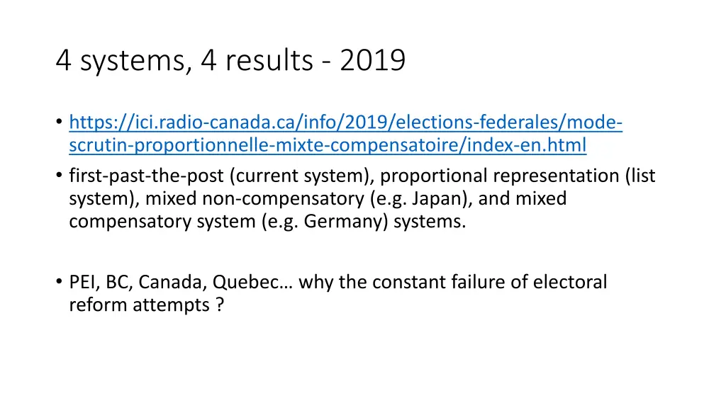 4 systems 4 results 2019