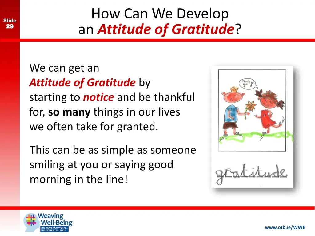 how can we develop an attitude of gratitude