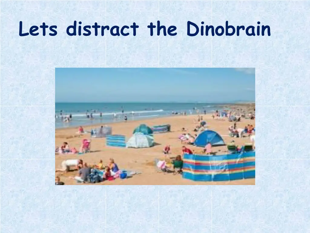 lets distract the dinobrain