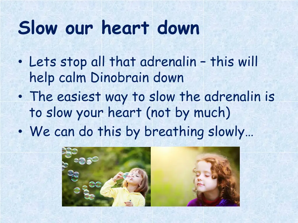 slow our heart down