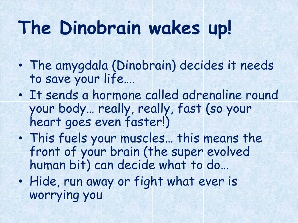 the dinobrain wakes up