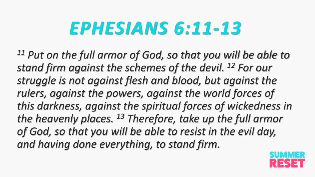 ephesians 6 11 13