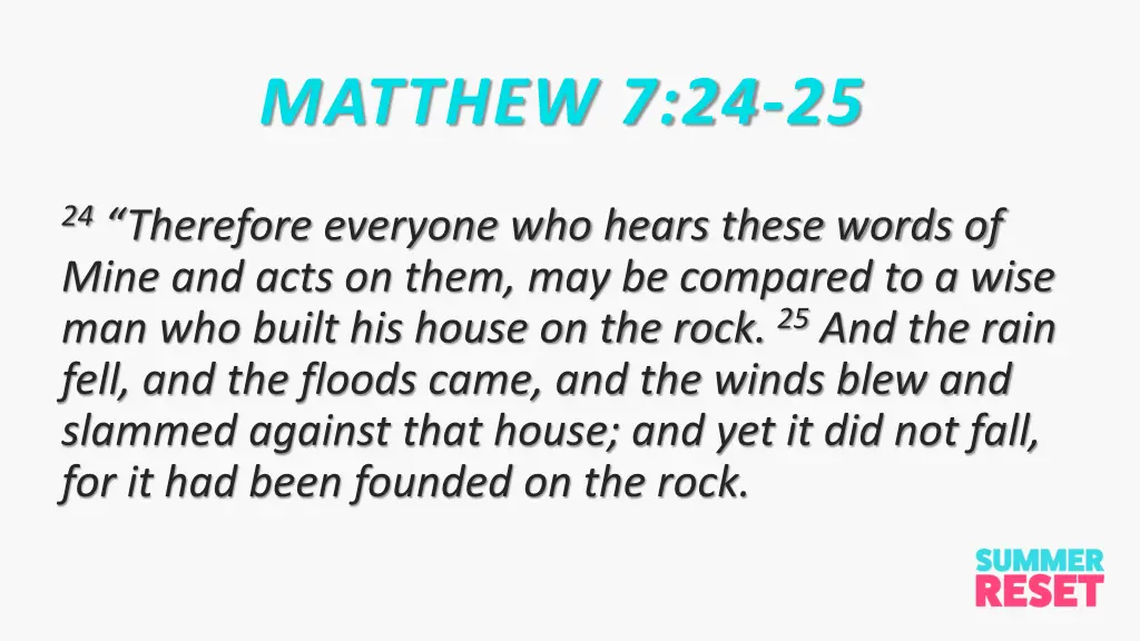 matthew 7 24 25