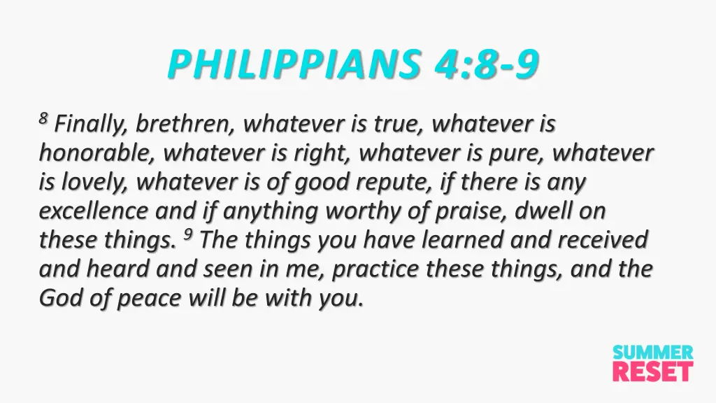 philippians 4 8 9 1