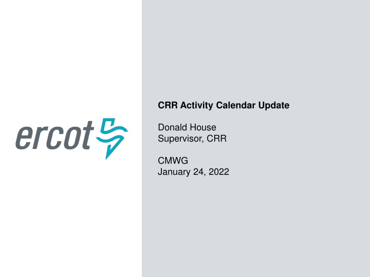 crr activity calendar update