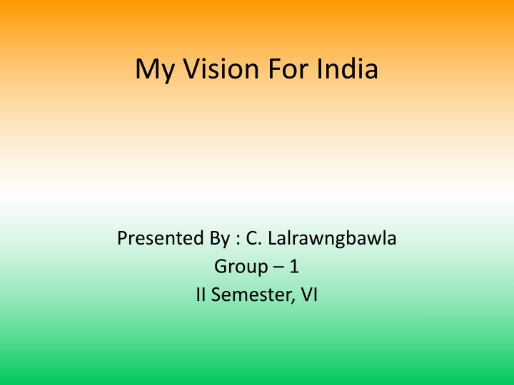 my vision for india