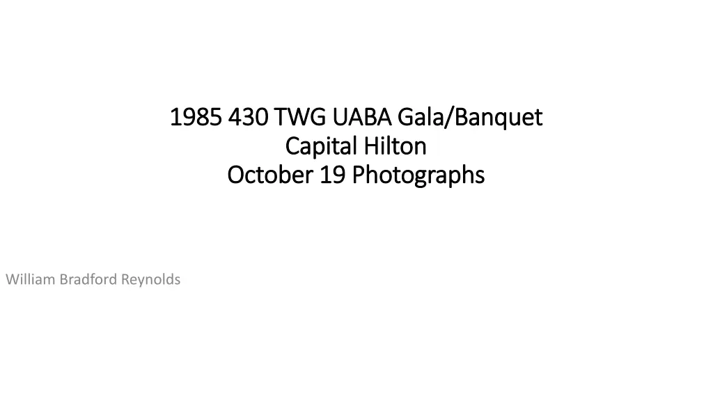 1985 430 twg uaba gala banquet 1985 430 twg uaba